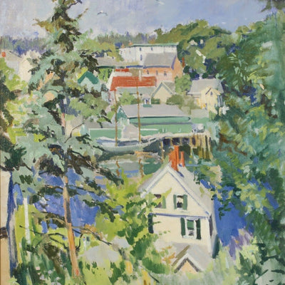 14390, George Oberteuffer, Boothbay Harbor from the Hill, c. 1930