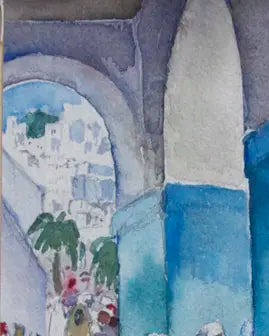 14977, Martha Walter, Gathering Place, North Africa, Circa 1930