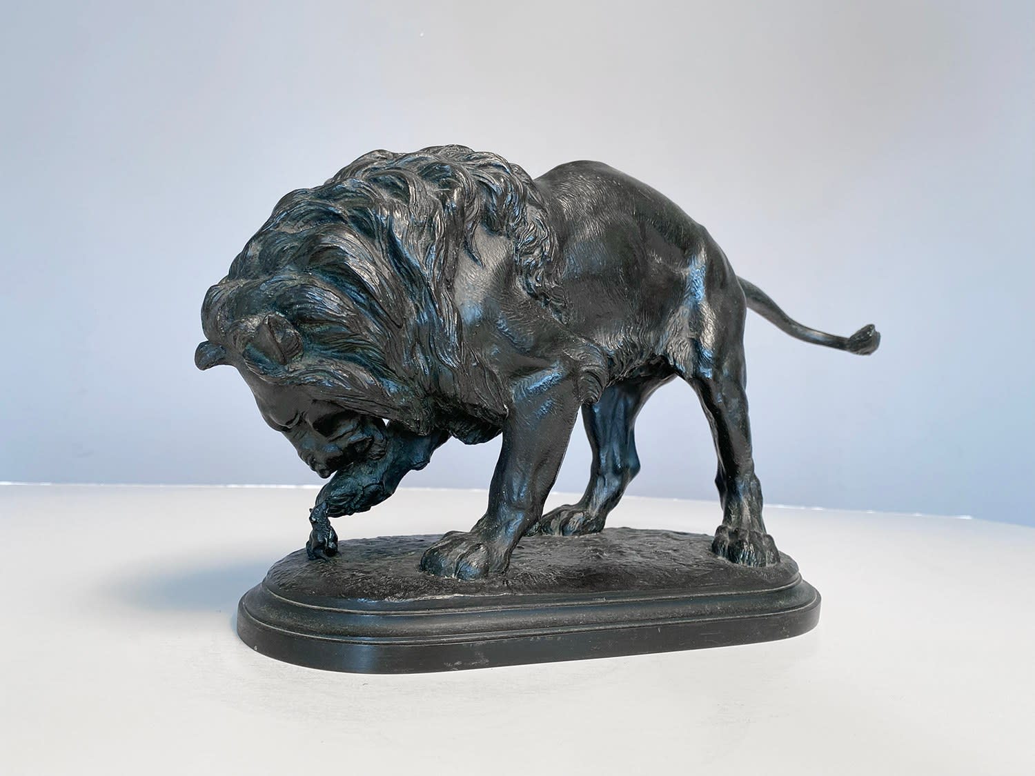 16568, Isidore Jules Bonheur, Lion & Mouse, circa 1870