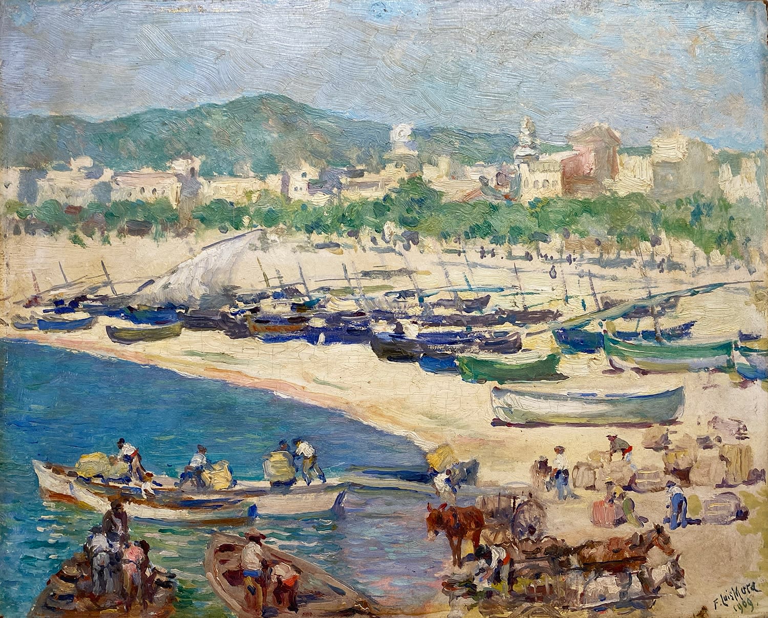 18205, Francis Luis Mora, Playa con Llüats, 1909