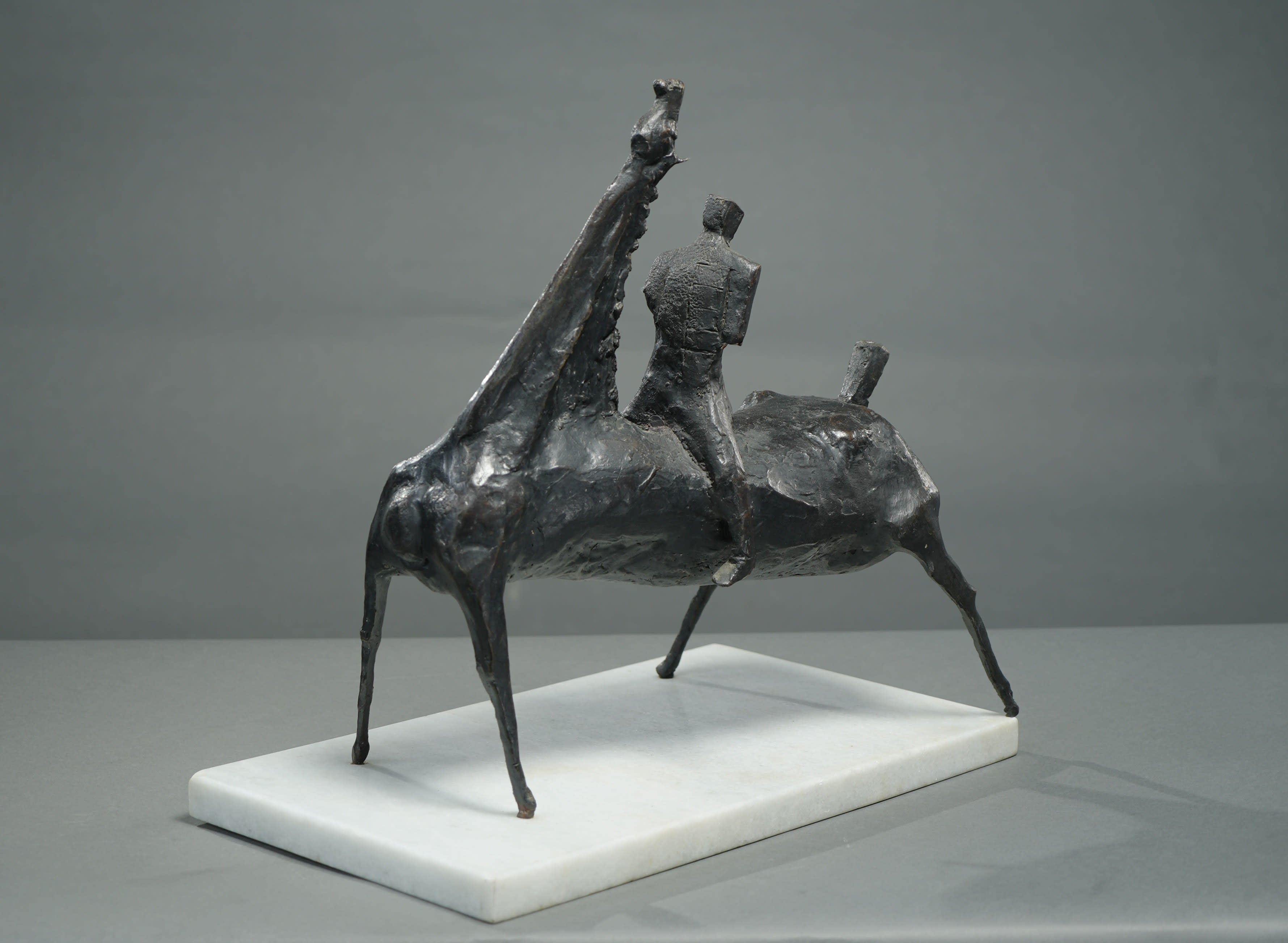 18598, Heriberto Juárez, Caballo con Jinete Viendo las Estrellas, 1973