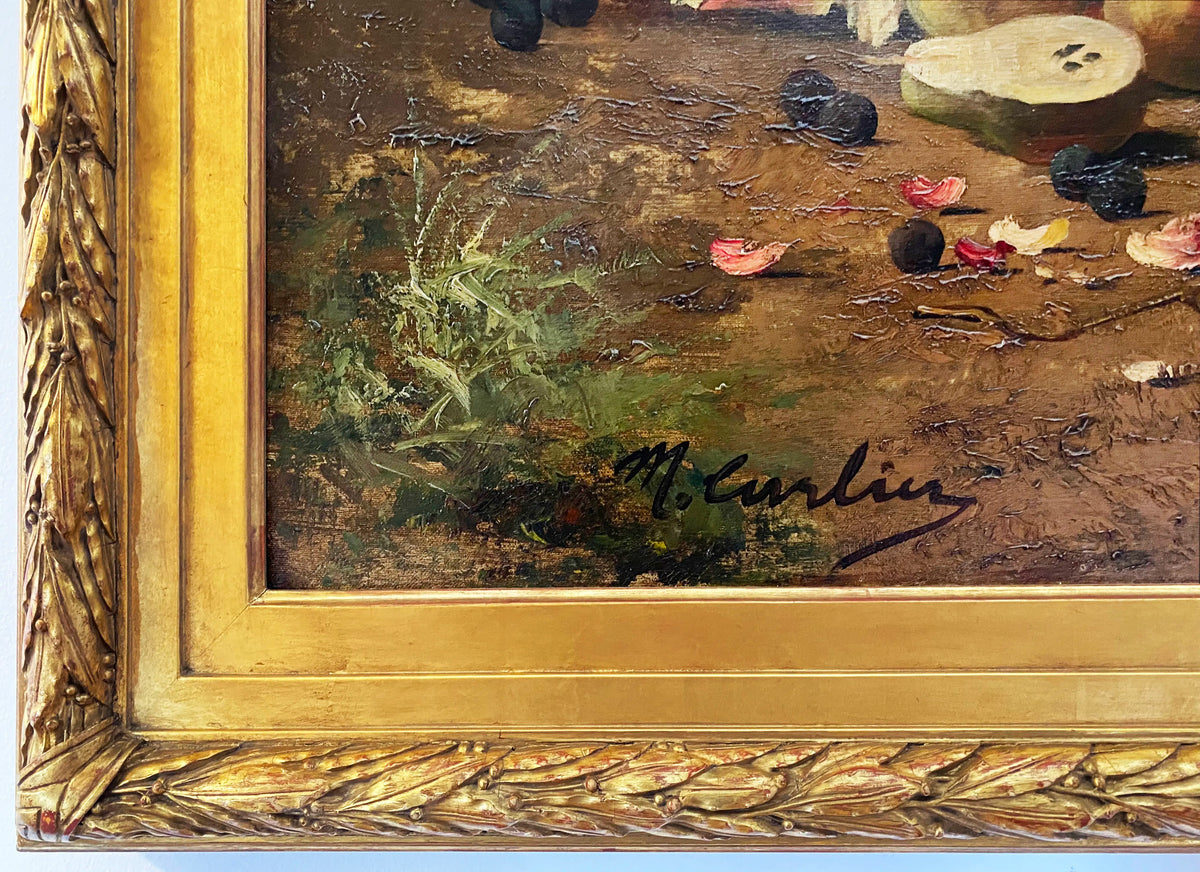14639, Max Albert Carlier, Still Life with Flowers & Fruit
