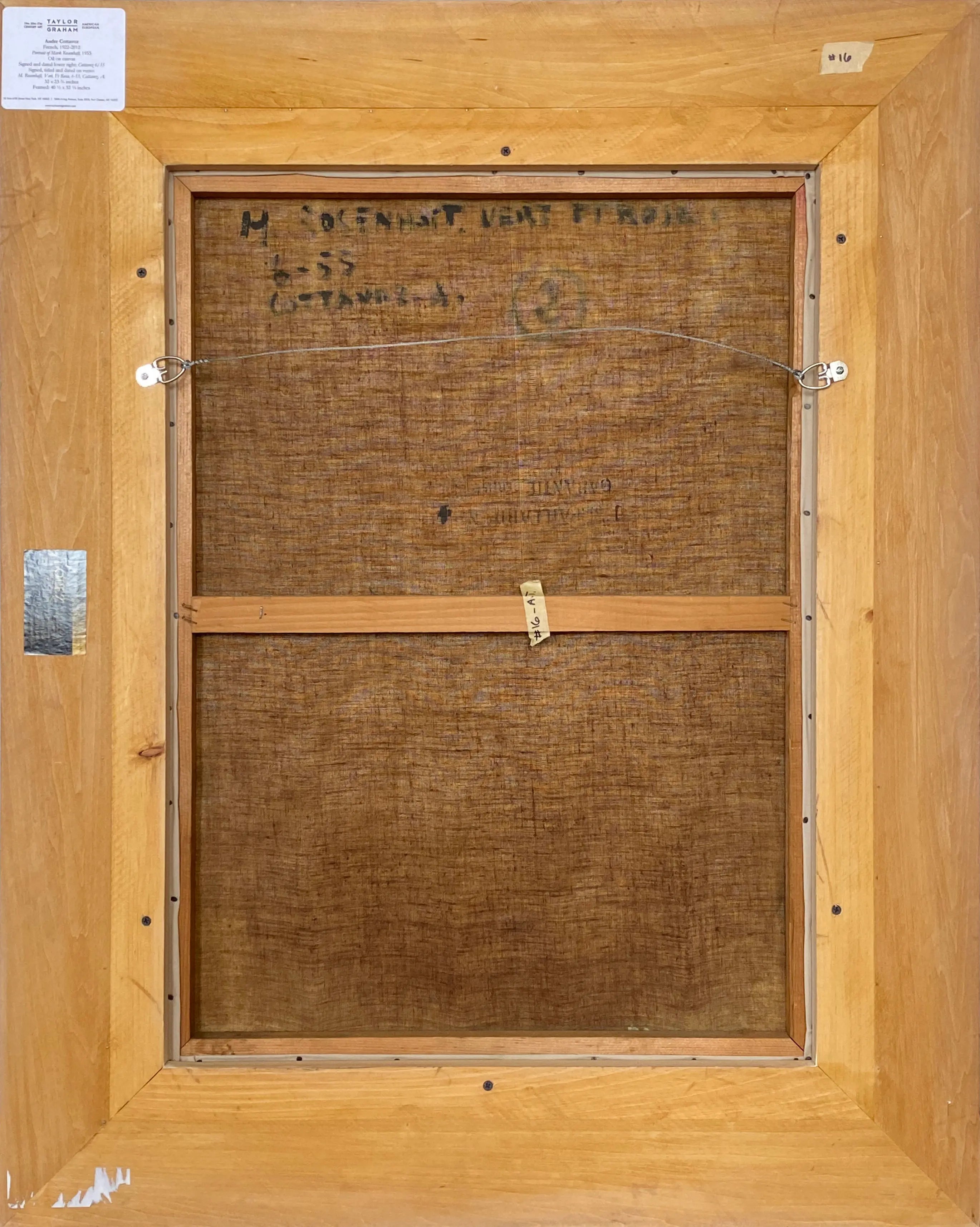 14680, André Cottavoz, M. Rosenhaft, Vert et Rose, 1955