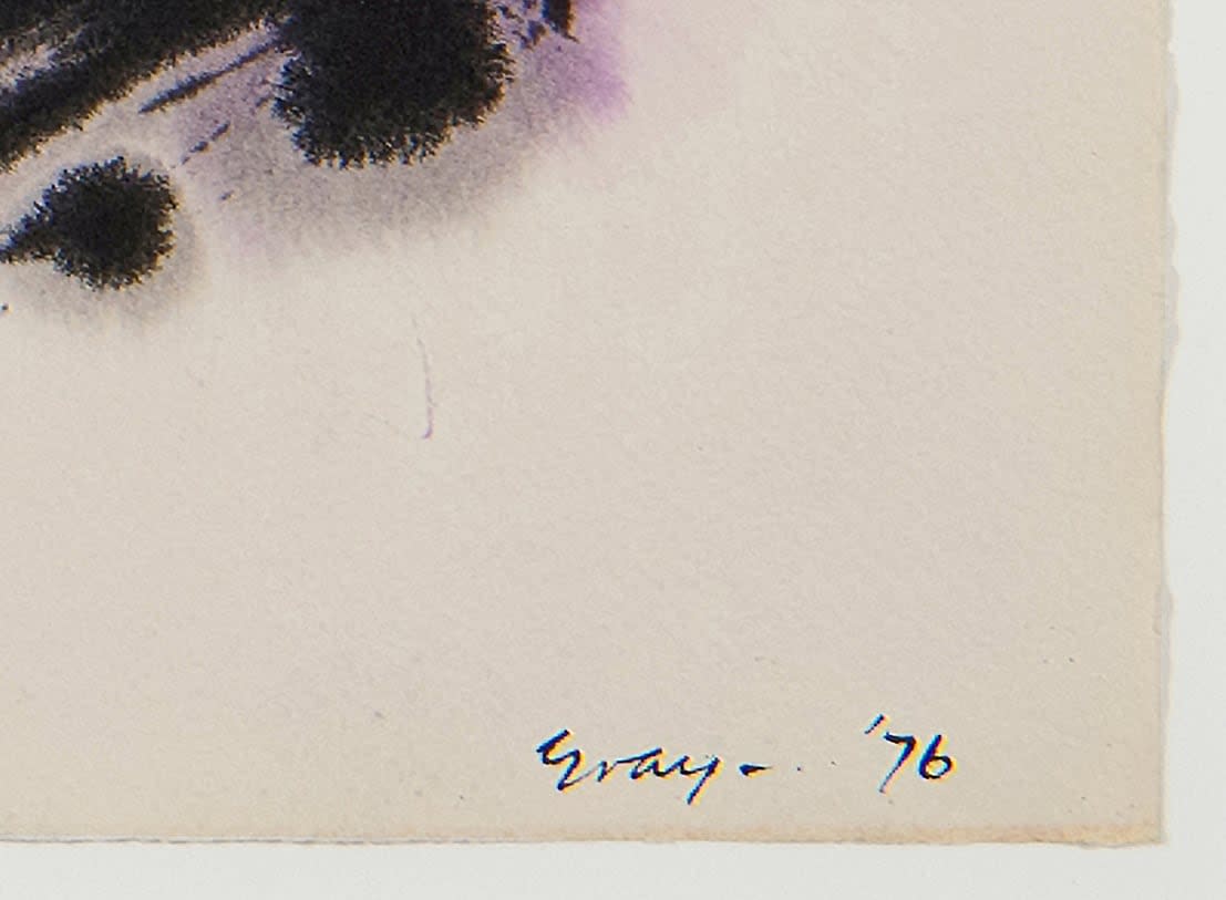 17341, Cleve Gray, Gesture: Purple, 1976