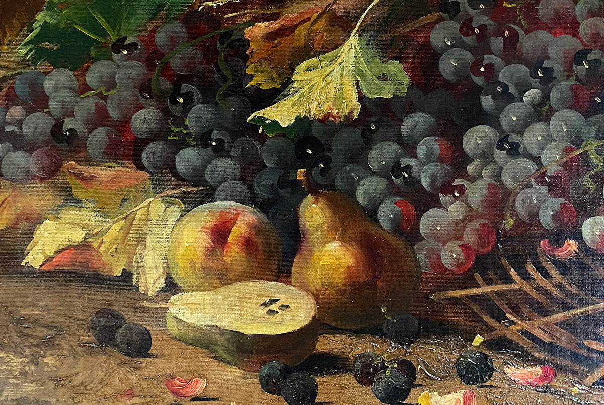 14639, Max Albert Carlier, Still Life with Flowers & Fruit