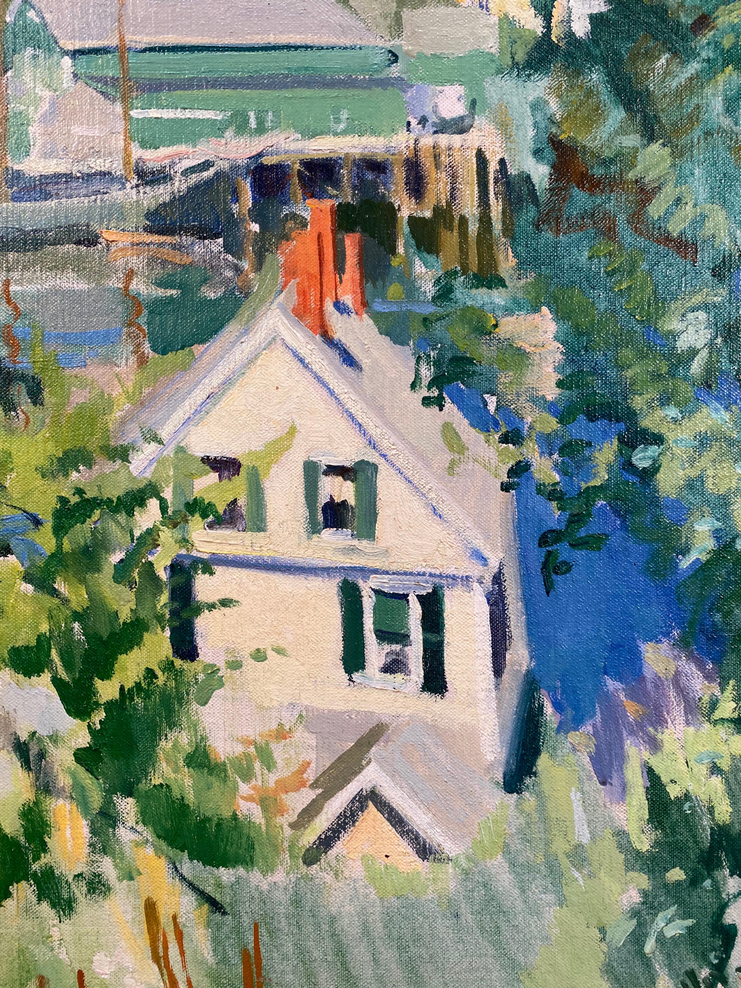 14390, George Oberteuffer, Boothbay Harbor from the Hill, c. 1930