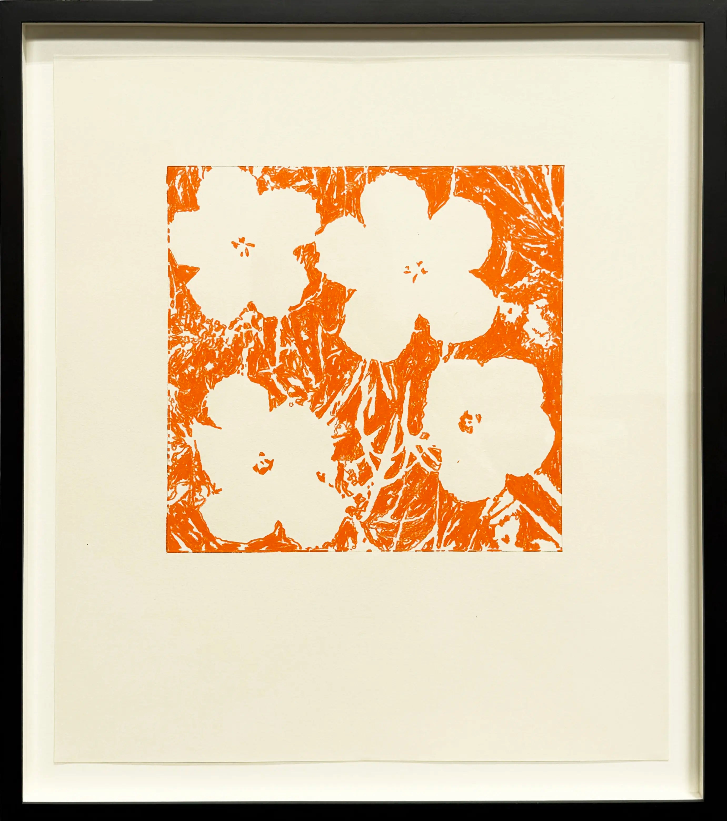 13407, John Zinsser, After Andy Warhol, Flowers, 1964 (Orange Version), 2011