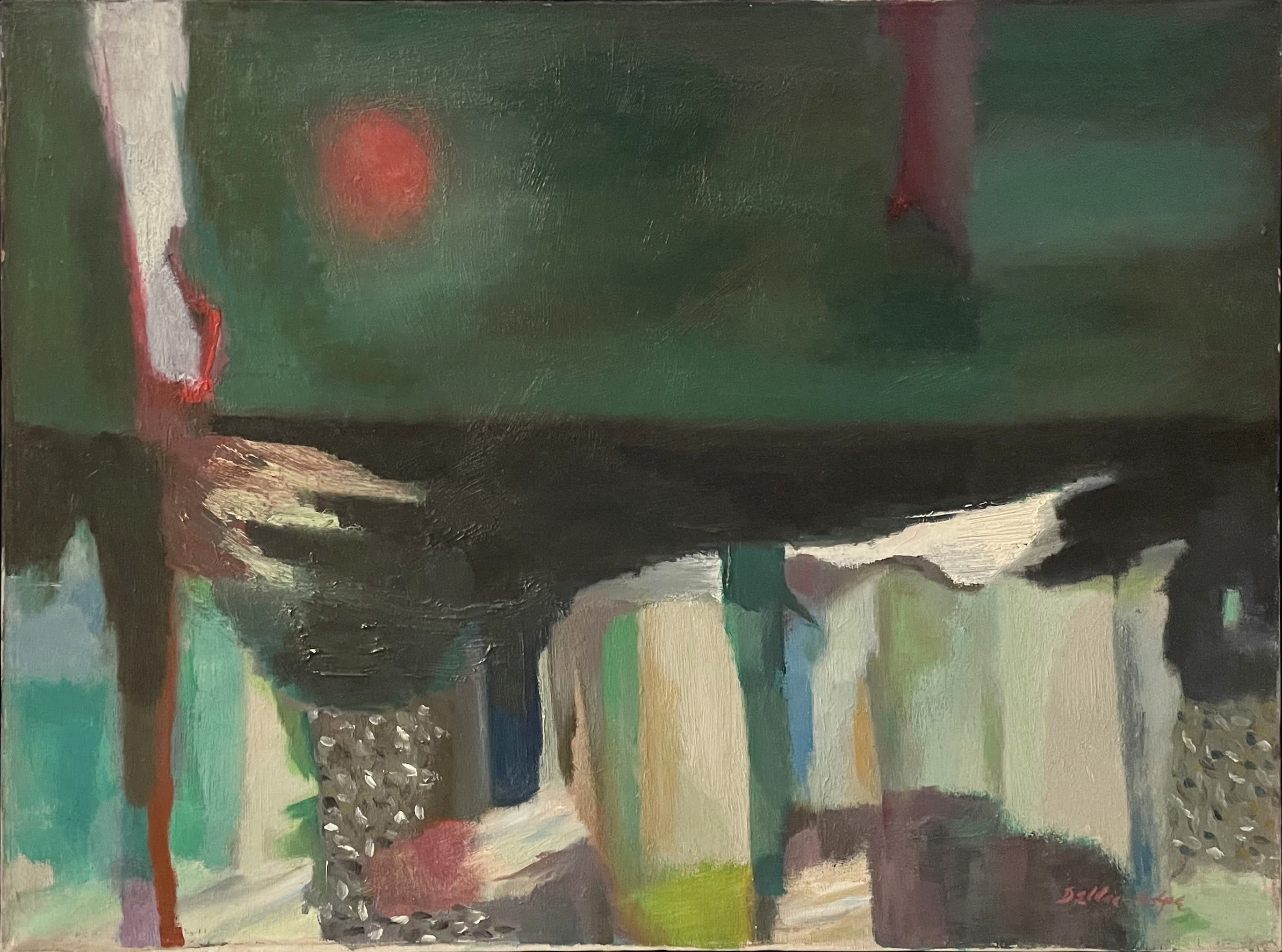 15407, Ralph Della-Volpe, Weather Beaten Docks, 1953-1954