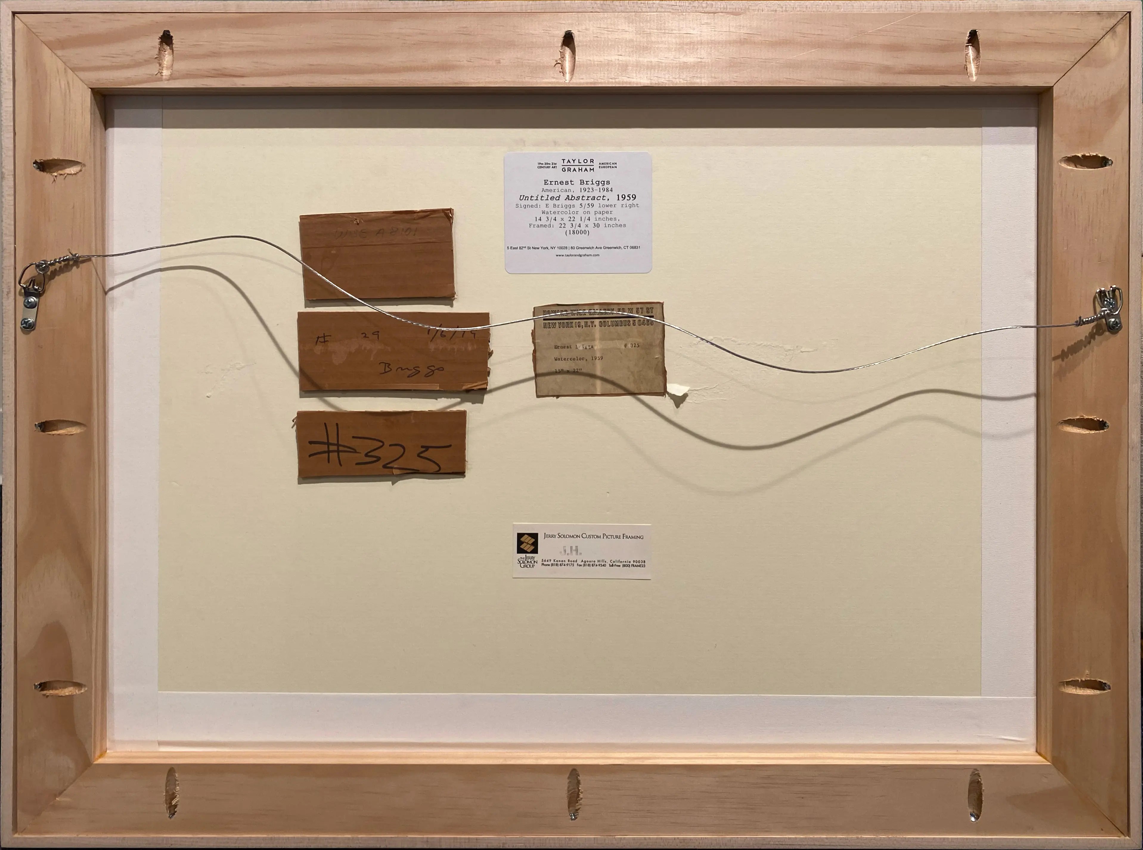 18000, Ernest Briggs, Untitled Abstract, 1959